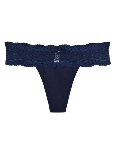 Cosabella Women's Dolce Thong Panty In Navy Blue product