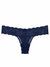 Women's Never Say Never Cutie Thong Panty In Navy Blue - Navy Blue