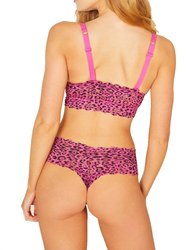 Women's Never Say Never Printed Comfie Thong Panty