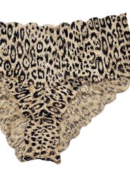 Women'S Never Say Never Printed Hottie Boyshort - Se/Black Animal