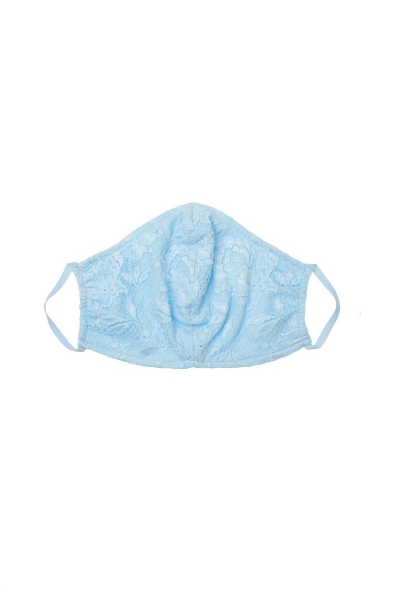 Women's Never Say Never V Face Mask In Sorrento Blue - Sorrento Blue