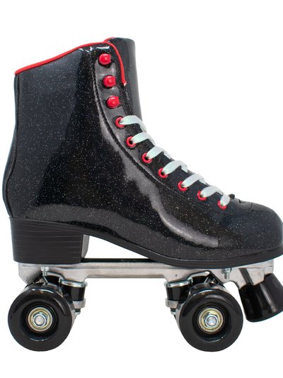 Cosmic Skates Black Glitter Roller Skates product