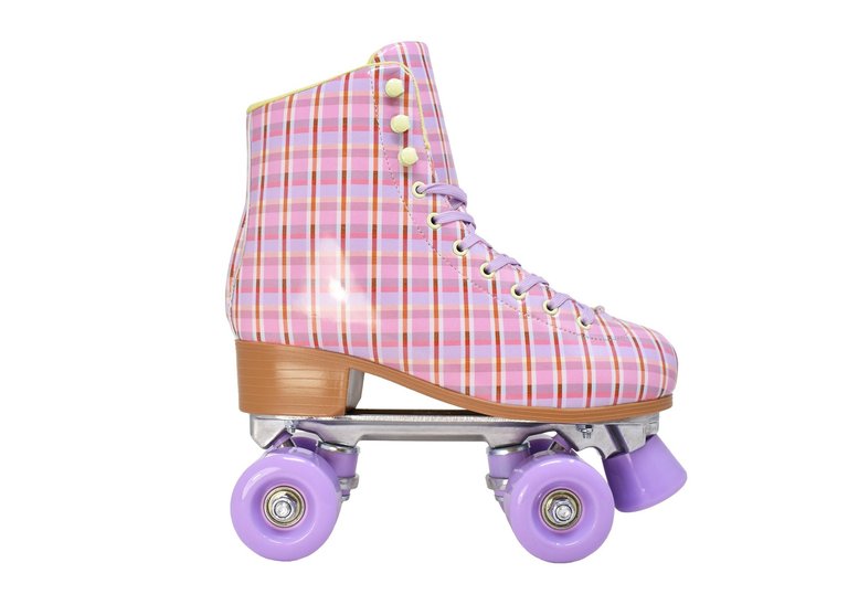 Plaid Design Roller Skates - Plaid