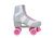 Silver Glitter Mesh Roller Skates - Silver