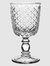 Arlequin Glass Goblet, Set of 6 - Clear