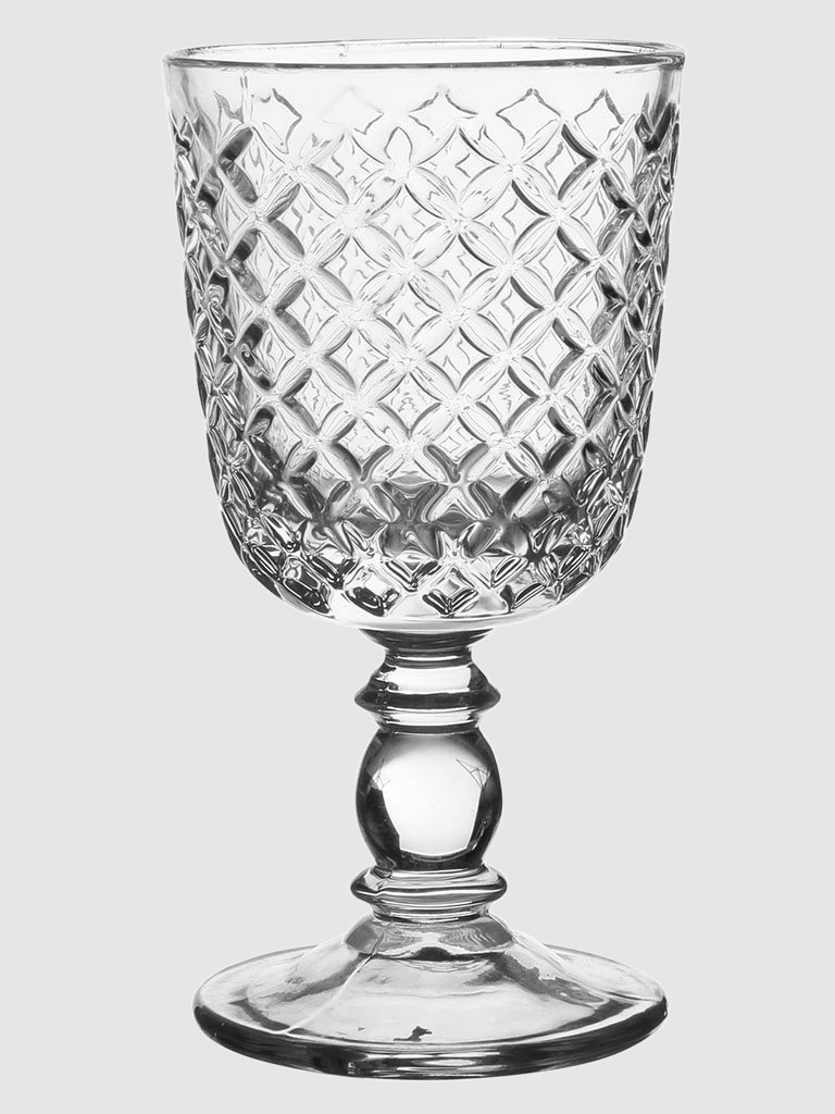 Arlequin Glass Goblet, Set of 6 - Clear