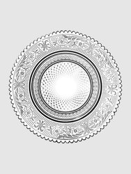 Classic Glass Side Plate, Set of 6 - Clear