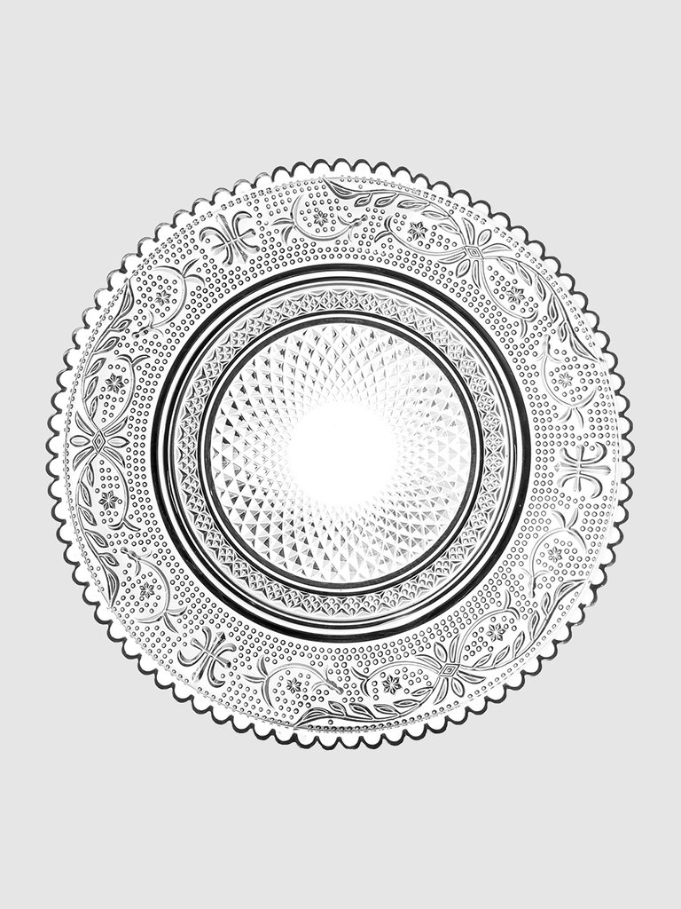 Classic Glass Side Plate, Set of 6 - Clear