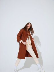 Camogli Brown Trenchcoat - Brown