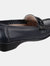 Barrington Ladies Loafer Slip On Shoes - Navy
