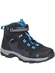 Cotswold Children/Kids Ducklington Touch Fastening Hiking Boot (Black/Blue) - Black/Blue