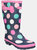 Cotswold Childrens Girls Dotty Spotted Wellington Boots (Multicolored) (5 US) - Multicolored