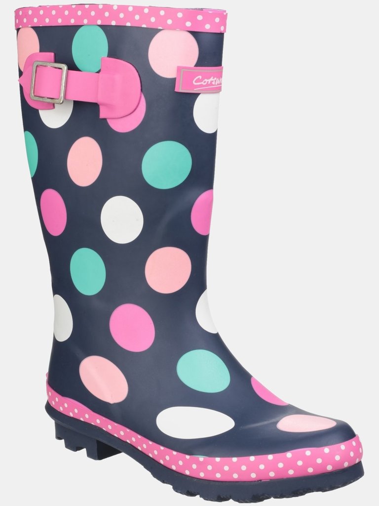 Cotswold Childrens Girls Dotty Spotted Wellington Boots (Multicolored) (5 US) - Multicolored