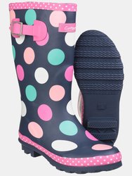 Cotswold Childrens Girls Dotty Spotted Wellington Boots (Multicolored) (5 US)