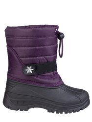 Cotswold Childrens/Kids Icicle Snow Boots (Purple)