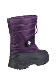Cotswold Childrens/Kids Icicle Snow Boots (Purple)