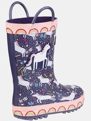 Cotswold Childrens/Kids Sprinkle Rain Boots (Purple Unicorn) (11 M US Little Kid)