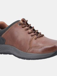 Cotswold Mens Rollright Leather Casual Shoes - Tan - Tan