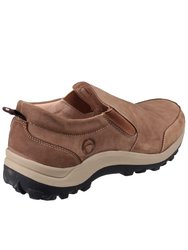 Cotswold Mens Sheepscombe Slip On Twin Gusset Shoes (Tan)