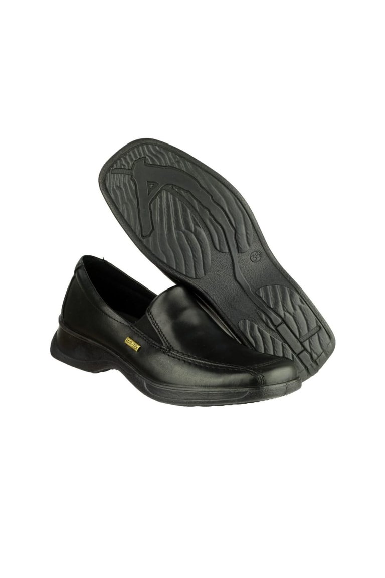 Hazelton Ladies W/P Shoe/Ladies Shoes/Slip-On Ladies Shoes - Black