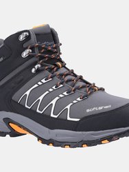 Mens Abbeydale Mid Hiking Boots - Gray/Orange - Gray/Orange