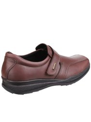 Mens Birdlip Waterproof Touch Fasten Shoes- Brown