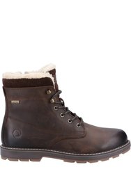 Mens Bishop Leather Boots - Brown