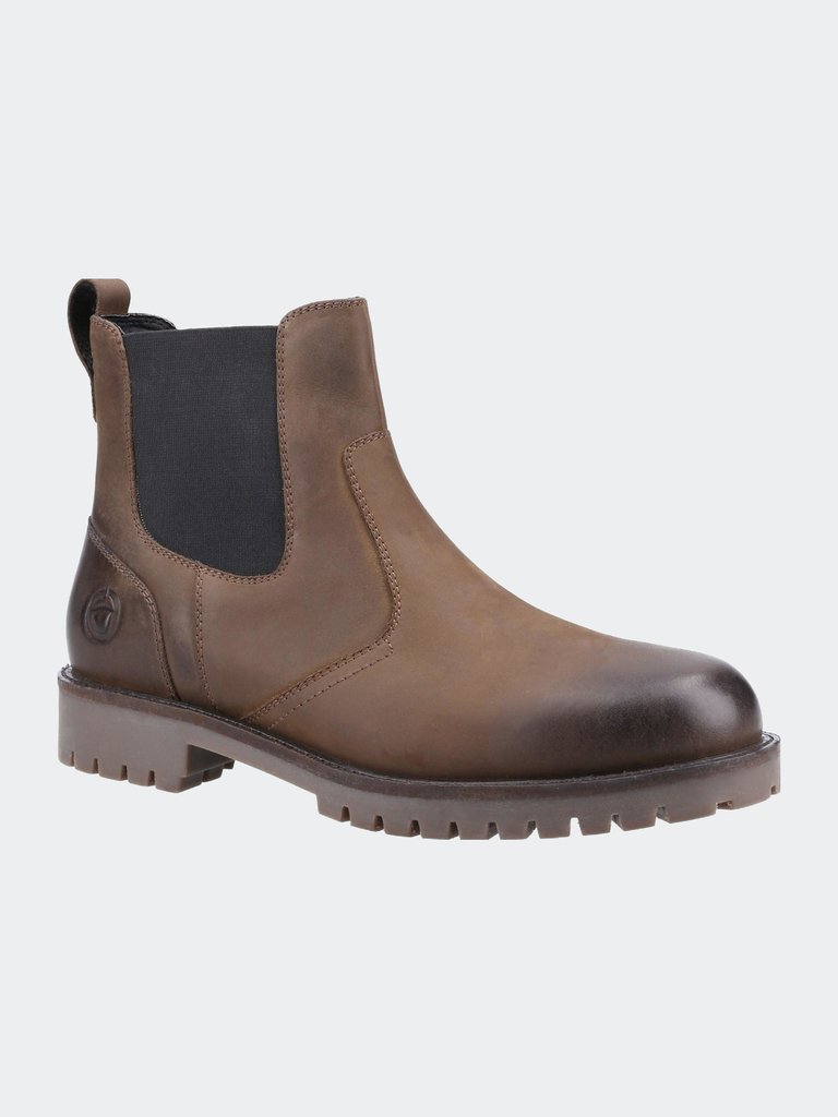 Mens Bodicote Leather Chelsea Boots - Brown - Brown