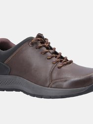 Mens Rollright Leather Casual Shoes - Brown - Brown