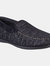 Mens Stanley Moc Toe Full Slipper - Black - Black