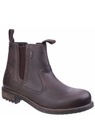 Mens Worcester Moisture Wicking Pull On Boots - Brown
