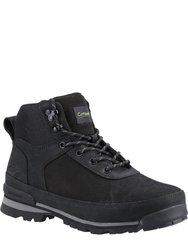 Mens Yanworth Leather Hiking Boots - Black - Black