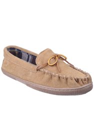 Mirak Suede Alberta Slipper/Mens Slippers - Beige - Beige