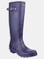 Sandringham Buckle-Up Womens Wellington Boots - Purple