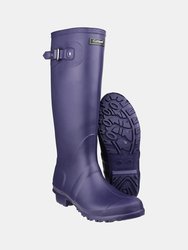 Sandringham Buckle-Up Womens Wellington Boots - Purple