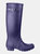 Sandringham Buckle-Up Womens Wellington Boots - Purple - Purple