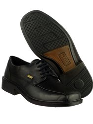 Stonehouse Mens Waterproof Leather Shoe / Mens Shoes - Black