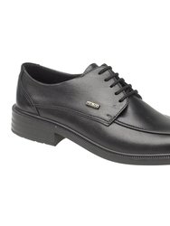 Stonehouse Mens Waterproof Leather Shoe / Mens Shoes - Black - Black