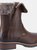 Womens Dursley Leather Ankle Boots - Brown