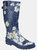 Womens/Ladies Burghley Pull On Patterned Wellington Boots - Daisy - Daisy