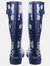 Womens/Ladies Burghley Pull On Patterned Wellington Boots - Daisy