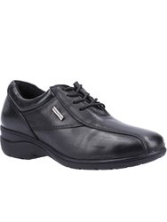 Womens/Ladies Collection Salford 2 Leather Shoes - Black