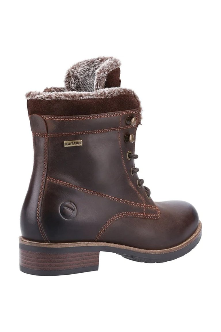 Womens/Ladies Daylesford Leather Ankle Boots - Brown