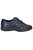 Womens/Ladies Haythrop Touch Fastening Leather Shoes - Navy/Brown