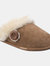 Womens/Ladies Lechlade Sheepskin Mule Slippers - Chestnut - Chestnut