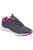 Womens/Ladies Luckington Casual Sneakers - Gray/Fuchsia/White - Gray/Fuchsia/White