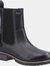 Womens/Ladies Somerford Leather Chelsea Boots - Black - Black