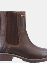 Womens/Ladies Somerford Leather Chelsea Boots - Brown