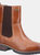 Womens/Ladies Somerford Leather Chelsea Boots - Tan - Tan