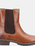 Womens/Ladies Somerford Leather Chelsea Boots - Tan